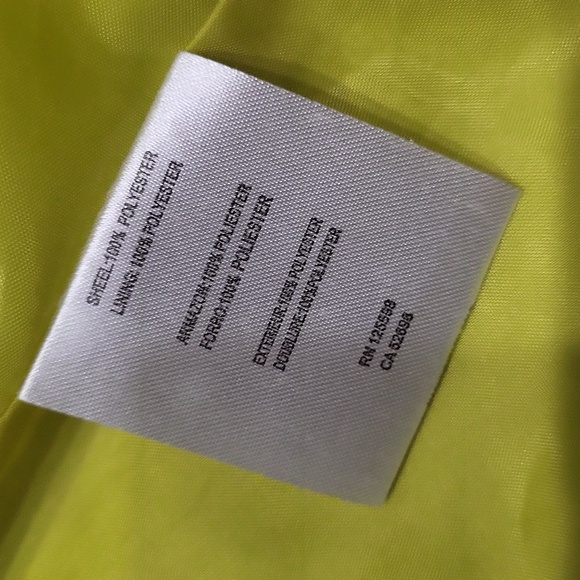 EUC Ellen Tracy women's lime green windbreaker athletic athleisure jacket, M - Picture 8 of 15